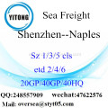 Flete mar del puerto de Shenzhen a Nápoles